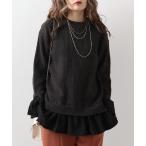 ニット セーター Abanicos レイヤード　ギミックセーター レディース