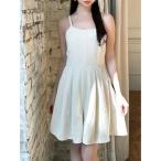 オールインワン フレアショートコンビネゾン レディース