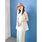 キャミソール コットンオーガンジーキャミ