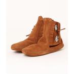 ブーツ 「W」「it」「IW3」「ミネトンカ MINNETONKA」2ボタン ブーツ ソフトソール ルームシューズ TWO BUTTON BOOT S