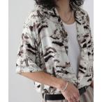 シャツ JUNGLESTORM レーヨン和柄半袖シャツ メンズ レディース