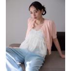 アンサンブル チュールビスチェセットカーディガン レディース