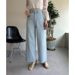 パンツ デニム ジーンズ ストレッチ/ワイドストレートデニムパンツ レディース
