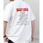 tシャツ Tシャツ メンズ 「SHIPS any別注」La Hutte_ ワンポイント ロゴ / バックプリント デザイン Tシャツ