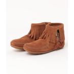 ショッピングMINNETONKA ブーツ /MINNETONKA/CONCHO FEATHER SIDE ZIP BOOT レディース メンズ