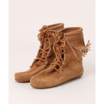 ショッピングMINNETONKA ブーツ レディース 「ミネトンカ MINNETONKA」ランパー アンクル ブーツ FRINGE ANKLE TRAMPER BOOT レディース