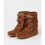 ショッピングミネトンカ ブーツ レディース 「ミネトンカ MINNETONKA」 ダブルフリンジ トランパー ブーツ DOUBLE FRINGE TRAMPER BOOTS