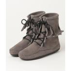 ショッピングMINNETONKA ブーツ レディース 「MINNETONKA」 FRINGE ANKLE TRAMPER BOOT