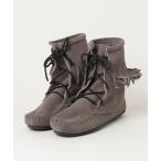 ショッピングMINNETONKA ブーツ 「ミネトンカ MINNETONKA」FRINGE ANKLE TRAMPER BOOT レディース メンズ