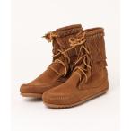 ショッピングMINNETONKA ブーツ ●ミネトンカ MINNETONKA● ダブルフリンジ トランパー ブーツ レディース メンズ