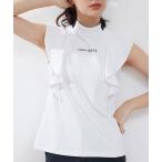 tシャツ 「UV」「吸汗速乾」フレアスリーブモックネックプルオーバー レディース