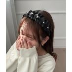 カチューシャ 「apres jour×ARIAZ」パールギャザーカチューシャ