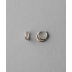 ピアス ダブルライン バイカラー ハグピアス レディース