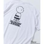 tシャツ Tシャツ メンズ 限定展開 PEANUTS/ピーナッツ 別注 ビッグシルエット バックプリント クルーネックTシャツ/チャーリー・ブラウン