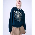 ショッピングプリント スウェット レディース SWEATSHIRT FLOWERMARDI