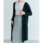 カーディガン 薄手 ニットソー ロング カーディガン レディース