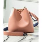 ショッピングバケツ ショルダーバッグ バッグ バケツバッグ レディース バイカラー レディース