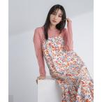 ワンピース ボタニカルプリントキャミワンピース