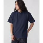 tシャツ 「WEB限定」SHIPS_ ワンポイント ロゴ バーズアイ ヘンリーネック Tシャツ 24SS メンズ