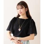 tシャツ フレア袖カットソー レディース
