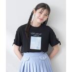 tシャツ Tシャツ キッズ 袖レースアップミルクソーダTシャツ