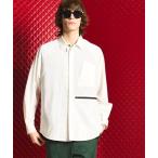 シャツ 「UNISEX」「SPORTS TECH HIGH SPEC LINE」Oversized Many Pockets Zip Shirt/オー