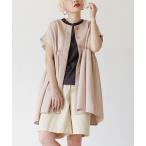 ベスト ジレ ペプラム フレンチスリーブジレ レディース