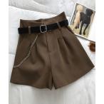 ショッピングショートパンツ パンツ ハイウエスト ショートパンツ レディース レディース