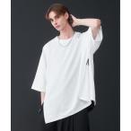 tシャツ Tシャツ メンズ Fuhaku Side Zip Design T-Shirts - 布帛サイドジップデザインTシャツ