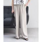 パンツ quaranciel_「洗濯可能」ストライプ イージー ワイド パンツ（セットアップ対応） レディース