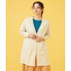 カーディガン ハイツイストコットン トッパーカーディガン レディース