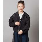 ブルゾン アウター 「140-150」シアーチェックフーディーブルゾン キッズ 子供服 女の子