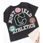 tシャツ 前Vガゼット付バックワッペンTシャツ キッズ 子供服 男の子
