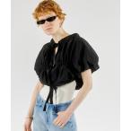 ブラウス シャツ Ribbon Bolero Blouse/リボンボレロブラウス「MAISON SPECIAL/メゾンスペシャル」 レディース