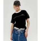 tシャツ Bicolor Line T-shirt/バイカラーラインTEE「MAISON SPECIAL/メゾンスペシャル」 レディース