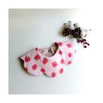  нагрудник слюнявчик [hanakago] мелки клубника / baby нагрудник / bib / слюнявчик (SU)