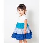 ワンピース 切替ティアード半袖ワンピース キッズ 子供服 女の子