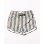 ベビー Quincy MaeBOYS SWIM SHORTS | OCEAN + LATTE STRIPE