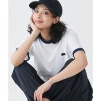 ショッピング半袖 tシャツ Tシャツ メンズ 「オンライン限定」ワンポイントロゴ リンガーネック 半袖Tシャツ