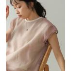 ショッピングバブ tシャツ シアーレイヤードノースリーブトップス レディース