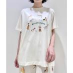 ショッピングパジャマ レディース ルームウェア パジャマ レディース 「ヒラノトシユキ」DOGワンポイントTシャツ