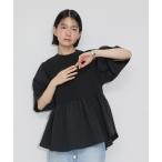 tシャツ 「再入荷・サステナブル・洗える・UVカット」バウンスカフスプルオーバー レディース