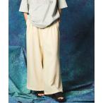 ショッピングワイドパンツ パンツ メンズ 「UNISEX」Buzzam-Tuck Prime-Wide Pants/ブザムタックプライムワイドパンツ「MAISON SPECIA