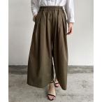 ショッピングガウチョパンツ パンツ SF:vent blanc  ヴァンブラン 20'カツラギダブルタックガウチョパンツ レディース