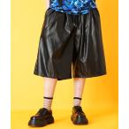 パンツ a.p.o.v. -ankoROCK's select- レザーワイドハーフパンツ メンズ レディース