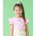 tシャツ 「接触冷感」デザインスリーブワンポイント刺しゅうTシャツ キッズ 子供服 女の子