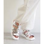 サンダル PUPE（プーペ） / スクエアトゥ レザーグルカサンダル  24YD602-P レディース