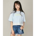 tシャツ Tシャツ キッズ チェーン付きショート丈Tシャツ