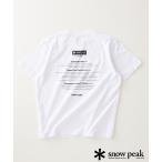 ショッピングプリント tシャツ Tシャツ メンズ 「SNOW PEAK / スノーピーク」別注 Camp tour バックプリントTシャツ