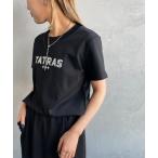 ショッピングＴシャツ tシャツ Tシャツ レディース 「TATRAS/タトラス」 GIUDITTA ロゴプリント ショートスリーブTシャツ